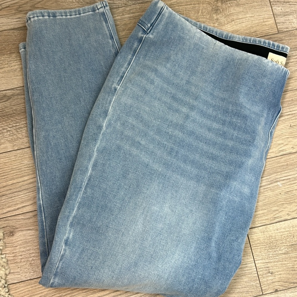 Perfect Soft Surroundings Soft Pull On Stretch Denim Skinny Jeans  3X - Picture 2 of 5